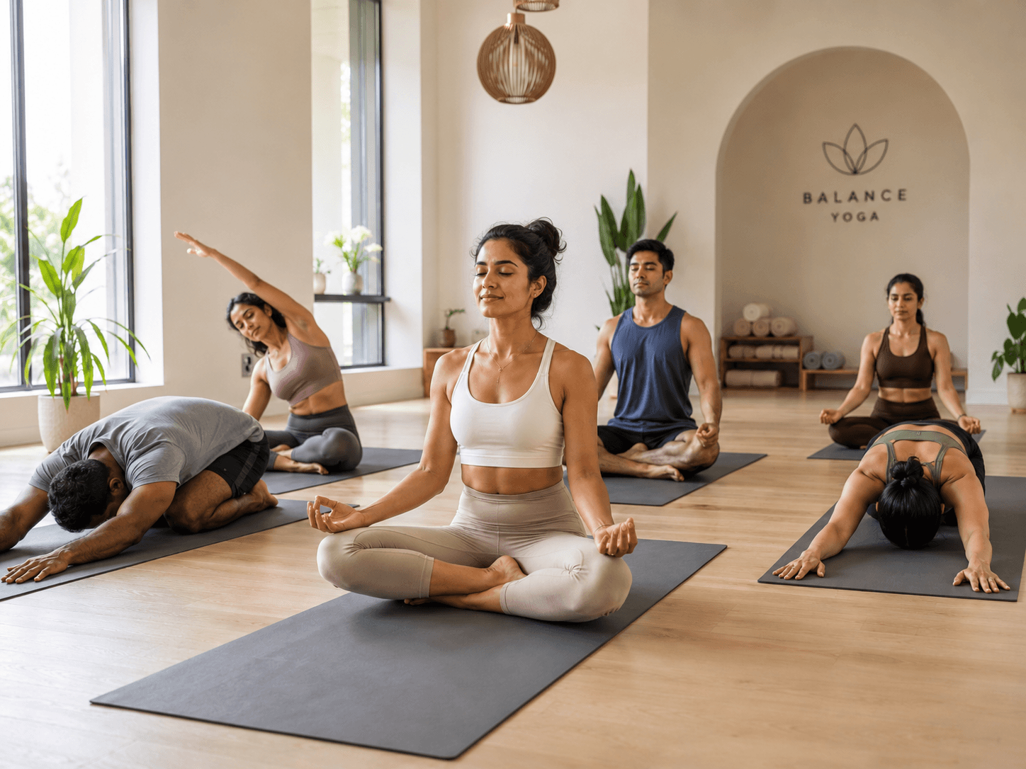 Yoga session